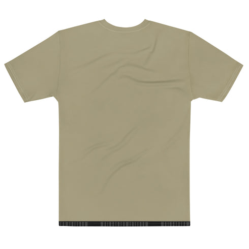 Gun Firearm (Army Tan) Men's All-Over Print Crew Neck T-Shirt - Mainstream Freedom
