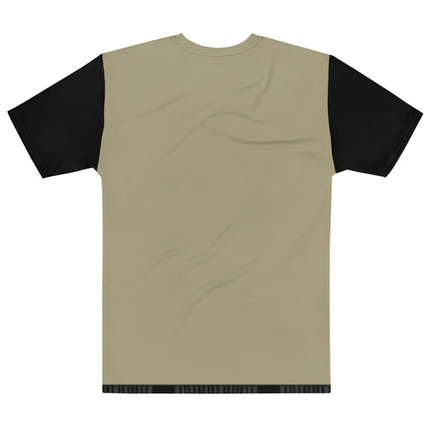 Helicopter (Army Tan) Men's All-Over Print Crew Neck T-Shirt - Mainstream Freedom