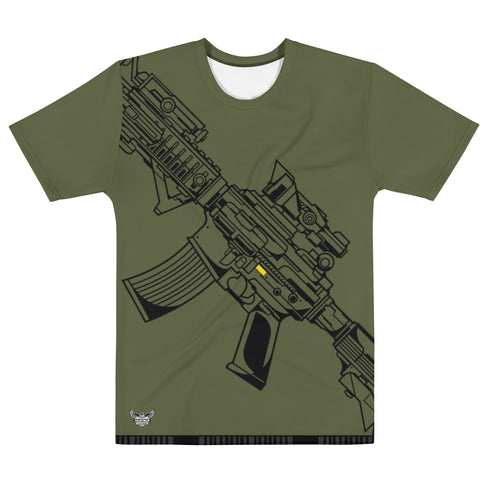 Gun Firearm Men's All-Over Print Crew Neck T-Shirt - Mainstream Freedom
