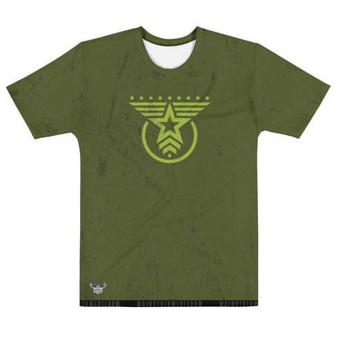 Army Emblem Men's All-Over Print Crew Neck T-Shirt - Mainstream Freedom