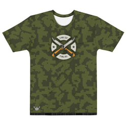 It Will Cut, It Will Kill Camo Men's All-Over Print Crew Neck T-Shirt - Mainstream Freedom