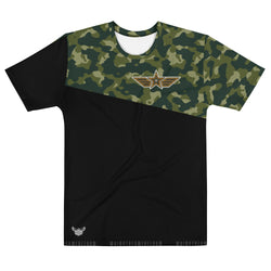 Military Star Camo Men's All-Over Print Crew Neck T-Shirt - Mainstream Freedom
