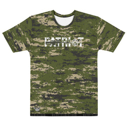 Patriot Camo Men's All-Over Print Crew Neck T-Shirt - Mainstream Freedom