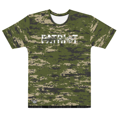 Patriot Camo Men's All-Over Print Crew Neck T-Shirt - Mainstream Freedom
