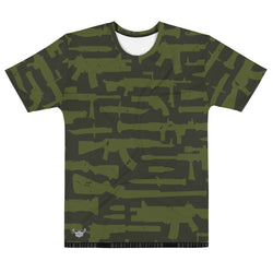 Assorted Guns Camo Men's All-Over Print Crew Neck T-Shirt - Mainstream Freedom