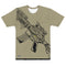 Gun Firearm (Army Tan) Men's All-Over Print Crew Neck T-Shirt - Mainstream Freedom