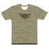 Military Symbolism Camo (Army Tan) Men's All-Over Print Crew Neck T-Shirt - Mainstream Freedom