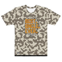 Best. Uncle. Ever. Camo (Army Tan) Men's All-Over Print Crew Neck T-Shirt - Mainstream Freedom