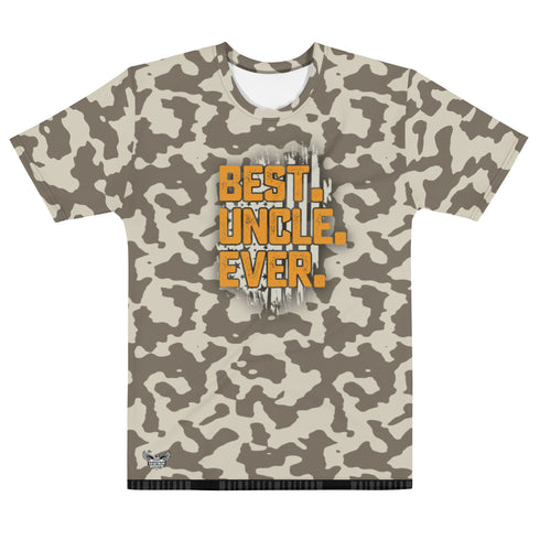 Best. Uncle. Ever. Camo (Army Tan) Men's All-Over Print Crew Neck T-Shirt - Mainstream Freedom