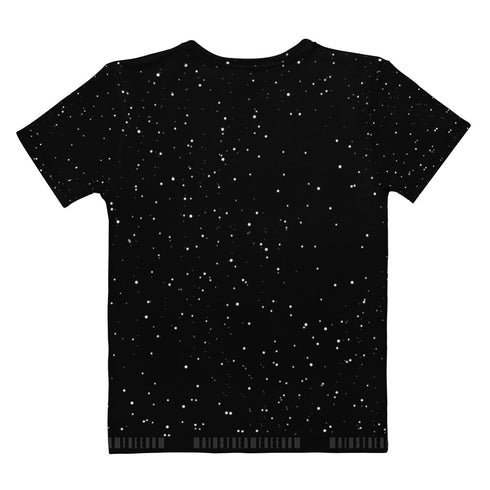 Astronaut Galaxy Women's All-Over Print Crew Neck T-Shirt - Mainstream Freedom