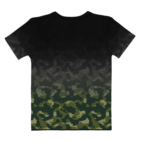 Born Primitive Camo Women's All-Over Print Crew Neck T-Shirt - Mainstream Freedom
