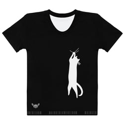 Clingy Cat Women's T-shirt - Mainstream Freedom