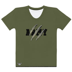 Army Scratch Women's All-Over Print Crew Neck T-Shirt - Mainstream Freedom