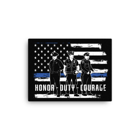 Honor Duty Courage 2.0 Canvas - Mainstream Freedom