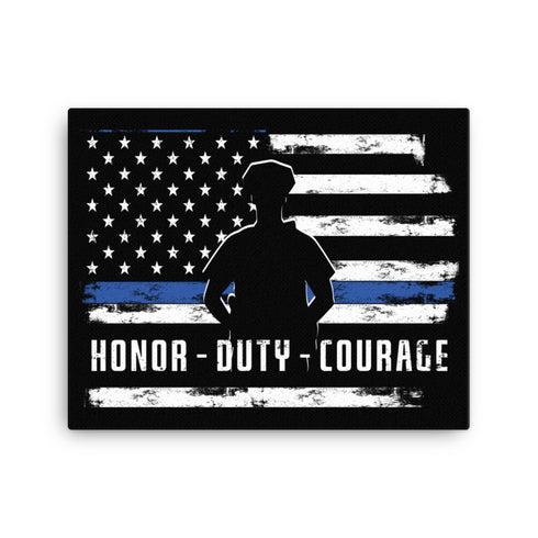 Honor Duty Courage Canvas - Mainstream Freedom
