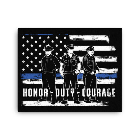 Honor Duty Courage 2.0 Canvas - Mainstream Freedom