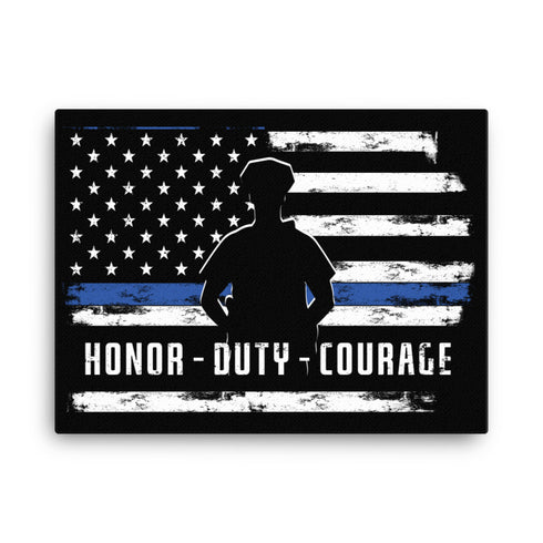 Honor Duty Courage Canvas - Mainstream Freedom