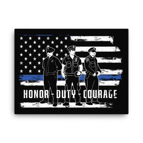 Honor Duty Courage 2.0 Canvas - Mainstream Freedom