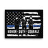 Honor Duty Courage 2.0 Canvas - Mainstream Freedom
