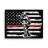 Thin Red Line Firefighter Canvas - Mainstream Freedom