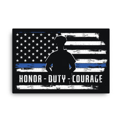 Honor Duty Courage Canvas - Mainstream Freedom