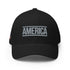 America - Patriotic Embroidered Structured Twill Cap - Mainstream Freedom