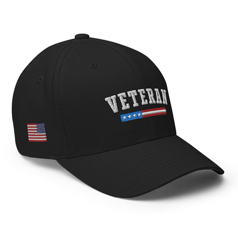 Veteran Embroidered Structured Twill Cap - Proud Veteran Cap/Hat - Mainstream Freedom