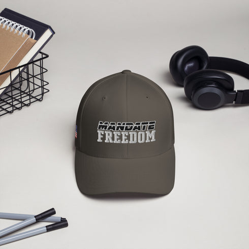 Mandate Freedom Embroidered Structured Twill Cap - Pro USA & Freedom Cap/Hat - Mainstream Freedom