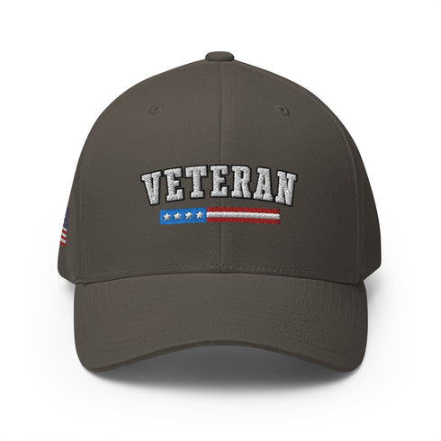 Veteran Embroidered Structured Twill Cap - Proud Veteran Cap/Hat - Mainstream Freedom