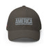America - Patriotic Embroidered Structured Twill Cap - Mainstream Freedom