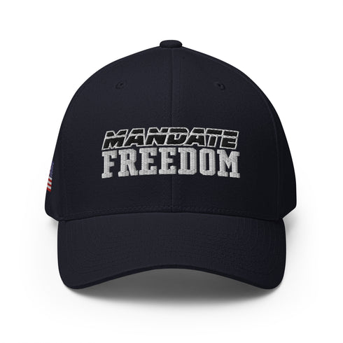 Mandate Freedom Embroidered Structured Twill Cap - Pro USA & Freedom Cap/Hat - Mainstream Freedom