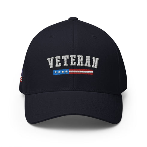 Veteran Embroidered Structured Twill Cap - Proud Veteran Cap/Hat - Mainstream Freedom