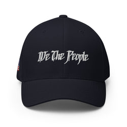 We The People Structured Embroidered Patriotic Twill Cap - Mainstream Freedom