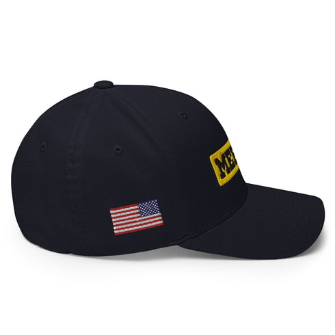 Merica Patriotic Embroidered Structured Twill Cap - Mainstream Freedom
