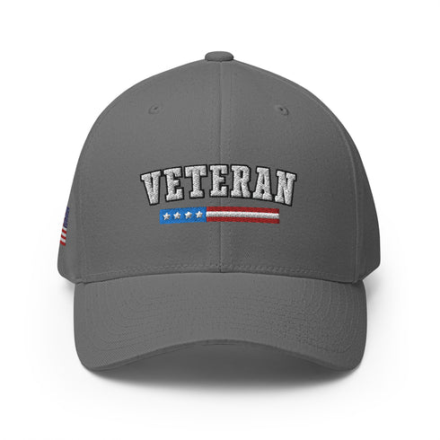 Veteran Embroidered Structured Twill Cap - Proud Veteran Cap/Hat - Mainstream Freedom