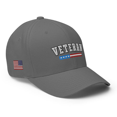 Veteran Embroidered Structured Twill Cap - Proud Veteran Cap/Hat - Mainstream Freedom