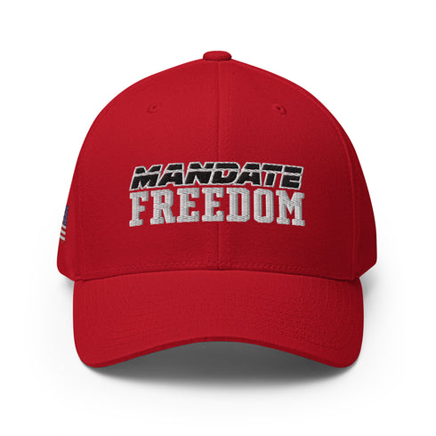 Mandate Freedom Embroidered Structured Twill Cap - Pro USA & Freedom Cap/Hat - Mainstream Freedom