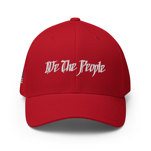 We The People Structured Embroidered Patriotic Twill Cap - Mainstream Freedom