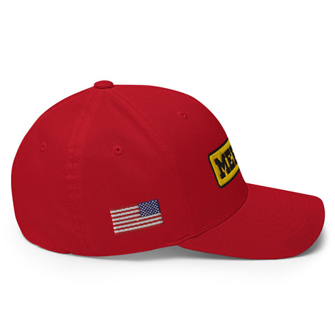 Merica Patriotic Embroidered Structured Twill Cap - Mainstream Freedom