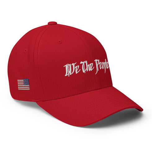 We The People Structured Embroidered Patriotic Twill Cap - Mainstream Freedom