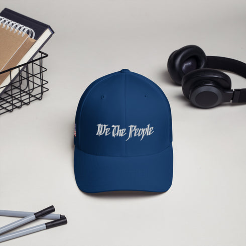 We The People Structured Embroidered Patriotic Twill Cap - Mainstream Freedom