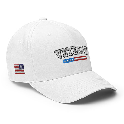 Veteran Embroidered Structured Twill Cap - Proud Veteran Cap/Hat - Mainstream Freedom