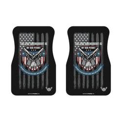 The 2nd Amendment is my Gun Permit Car Mats (2x Front) Patriotic Car Mats - Mainstream Freedom