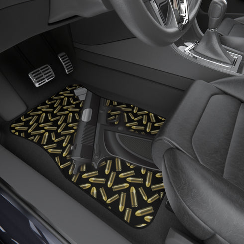 Dual Gun & Bullets Car Mats Pro 2A (Set of 4) - Mainstream Freedom