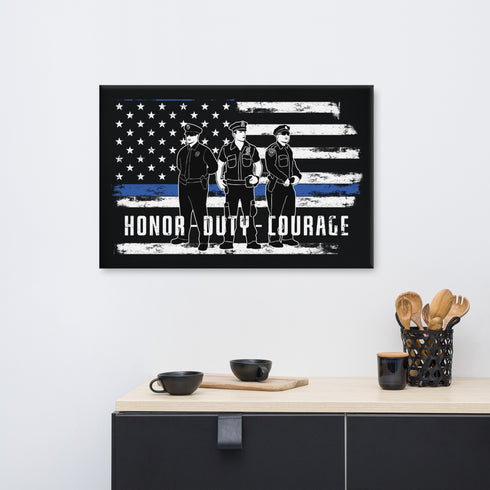 Honor Duty Courage 2.0 Canvas - Mainstream Freedom