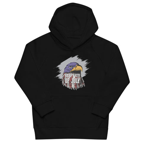 Happy 4th Of July Kids eco hoodie - Mainstream Freedom