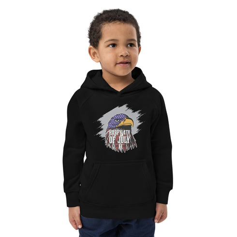Happy 4th Of July Kids eco hoodie - Mainstream Freedom