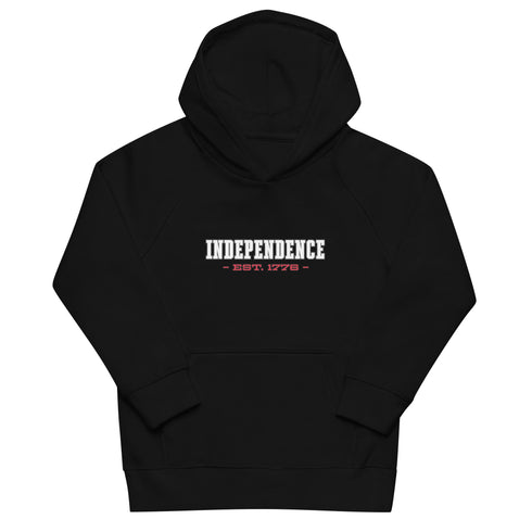 Independence Est. 1776 Kids eco hoodie - Mainstream Freedom