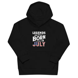 Legends Are Born In July Kids eco Independence Day hoodie - Mainstream Freedom