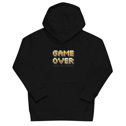 Game Over Back To School Kids eco hoodie - Mainstream Freedom